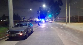 Hospitalizan a un motociclista luego de un choque en Avenida Alem