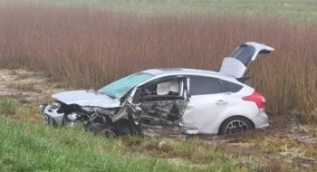 Dos vehículos con bahienses chocaron en la ruta 3 cerca de Las Flores