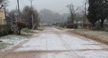 La nieve volvió a Sierra de la Ventana y regaló una postal soñada