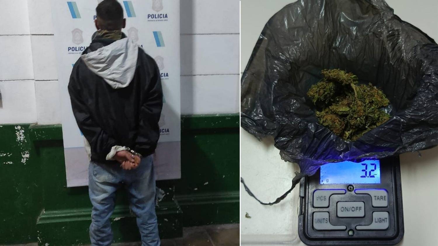 Capturan a un hombre por robar una bicicleta y le encuentran droga