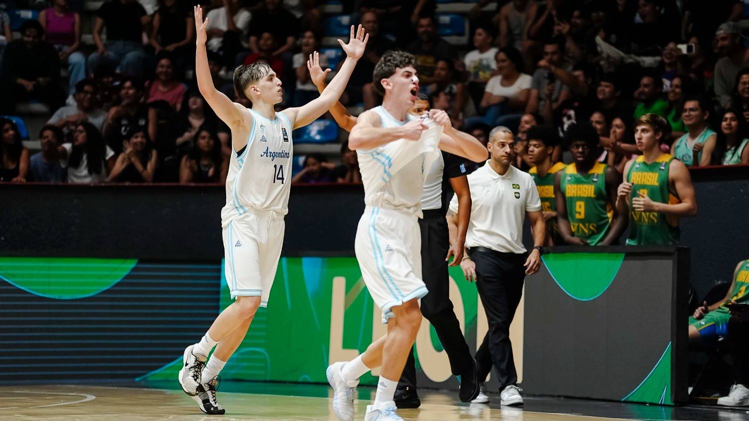 AmeriCup U18: mirá el gran cierre de Argentina para ganarle el clásico a Brasil