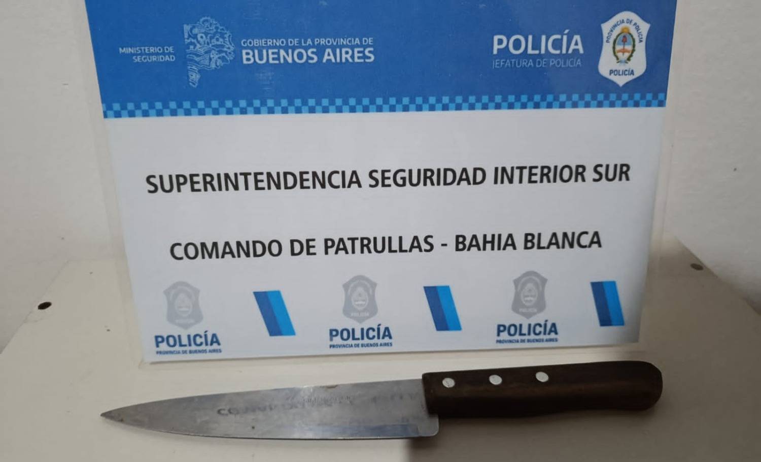 Detuvieron a una mujer por agredir a su cuñada con un cuchillo