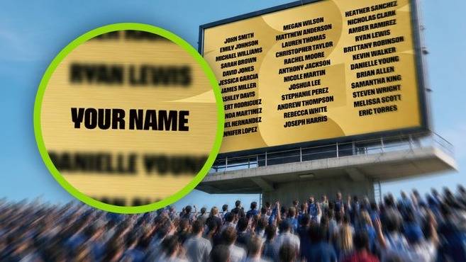 Cómo hacer para que aparezca tu nombre en las pantallas durante algún partido del Mundial