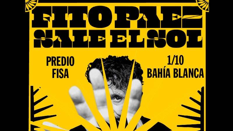 La cuenta regresiva para el regreso de Fito Páez a Bahía ya empezó