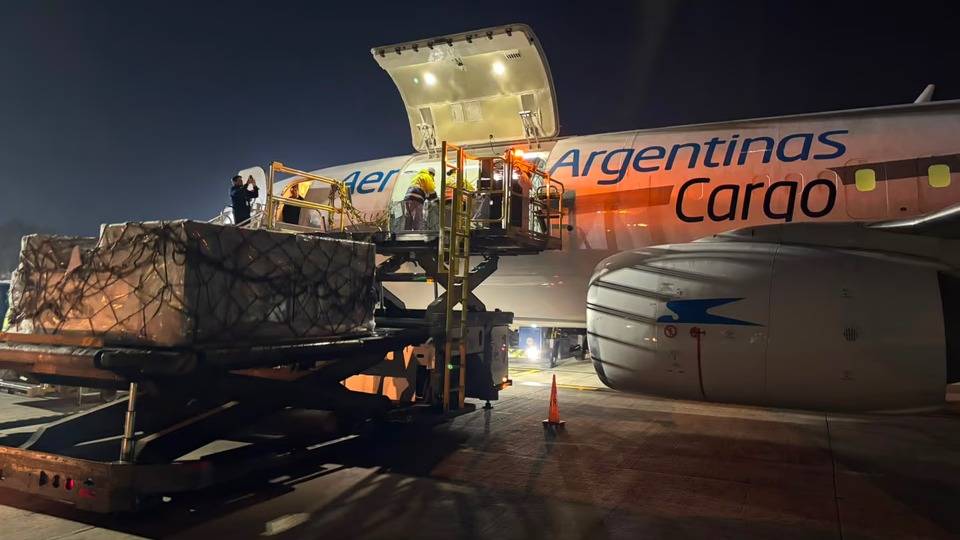 Aerolíneas Argentinas envió un avión carguero y un vuelo con brigadistas a Venezuela