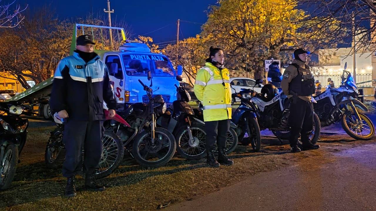 Secuestran motos en un nuevo Mega Operativo de Seguridad
