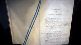 El ejemplar original de 1853 de la Constitución Nacional estará en la firma del Pacto de Mayo