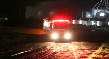 Se registra un gran incendio en un establecimiento productivo de Coronel Suárez