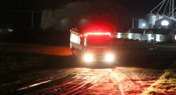 Se registra un gran incendio en un establecimiento productivo de Coronel Suárez