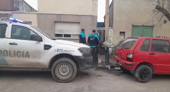 Ingeniero White: Robaron perfiles de una obra en construcción y quedaron filmados por las cámaras 