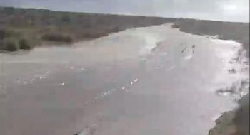 Patagones: una sudestada causó serios daños en el acceso a la localidad de Los Pocitos