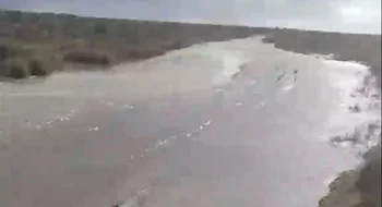 Patagones: una sudestada causó serios daños en el acceso a la localidad de Los Pocitos