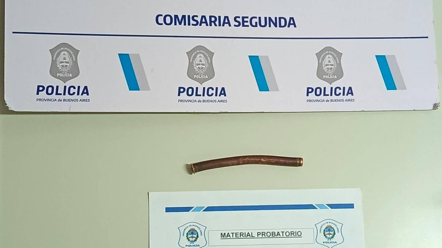 Robó una heladería con un caño de bronce y fue detenido