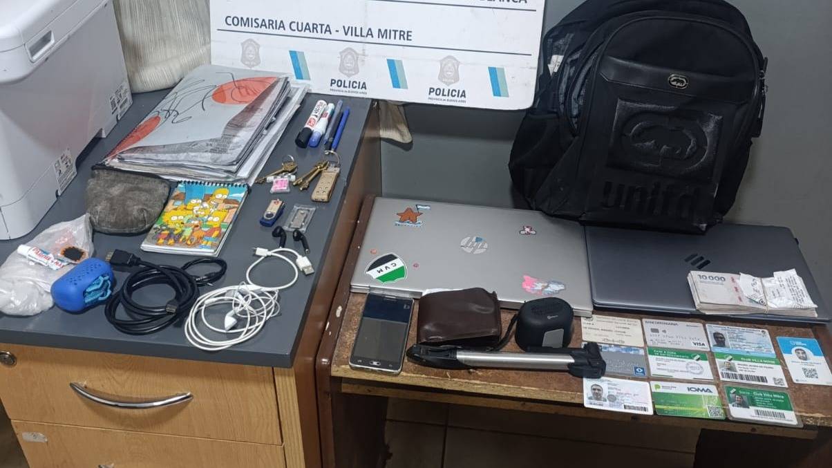Aprehendieron a un hombre con $800 mil y objetos robados de una vivienda