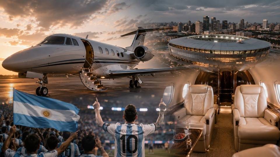 Así es el jet privado de USD 53.000 que lleva hinchas argentinos desde Miami hasta Kansas para alentar a la Selección ante Suiza