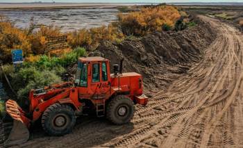 Villa del Mar: avanzan los trabajos de reconstrucción del tajamar y del sistema de desagües