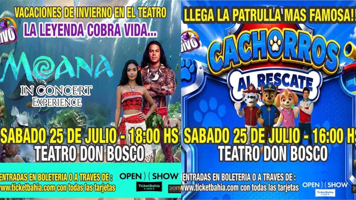 Dos espectáculos infantiles llegan al Don Bosco durante las vacaciones de invierno