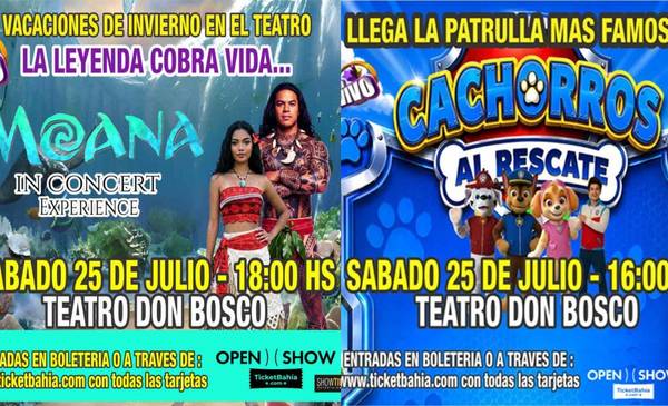 Dos espectáculos infantiles llegan al Don Bosco durante las vacaciones de invierno