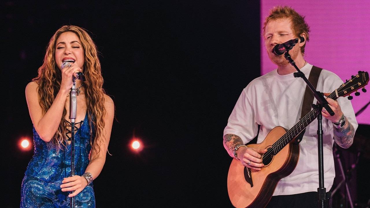 Shakira estrenó “Underneath your Clothes” en vivo, su colaboración con Ed Sheeran