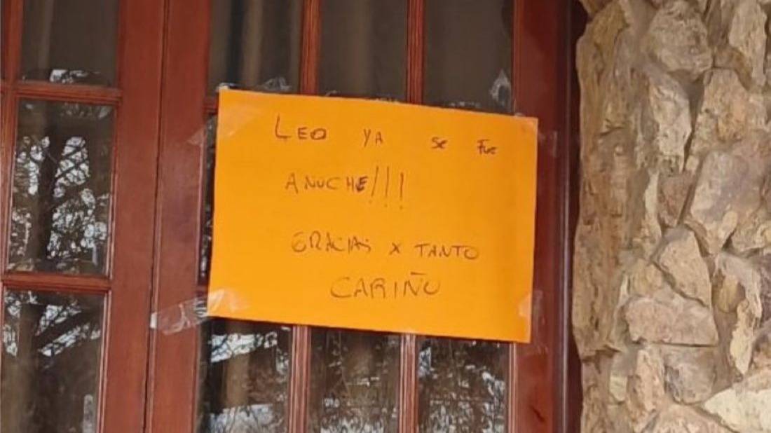 Scaloni se fue de Pujato tras recibir el cariño de la gente durante días: su familia lo anunció con un cartel