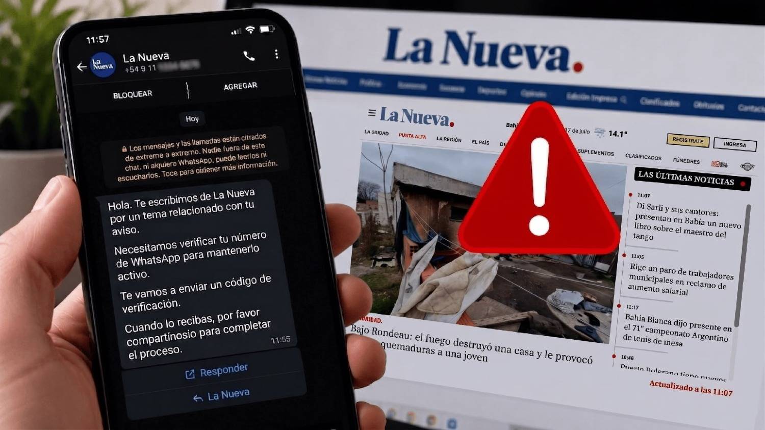Se hacen pasar por empleados de La Nueva. para intentar estafar a clientes