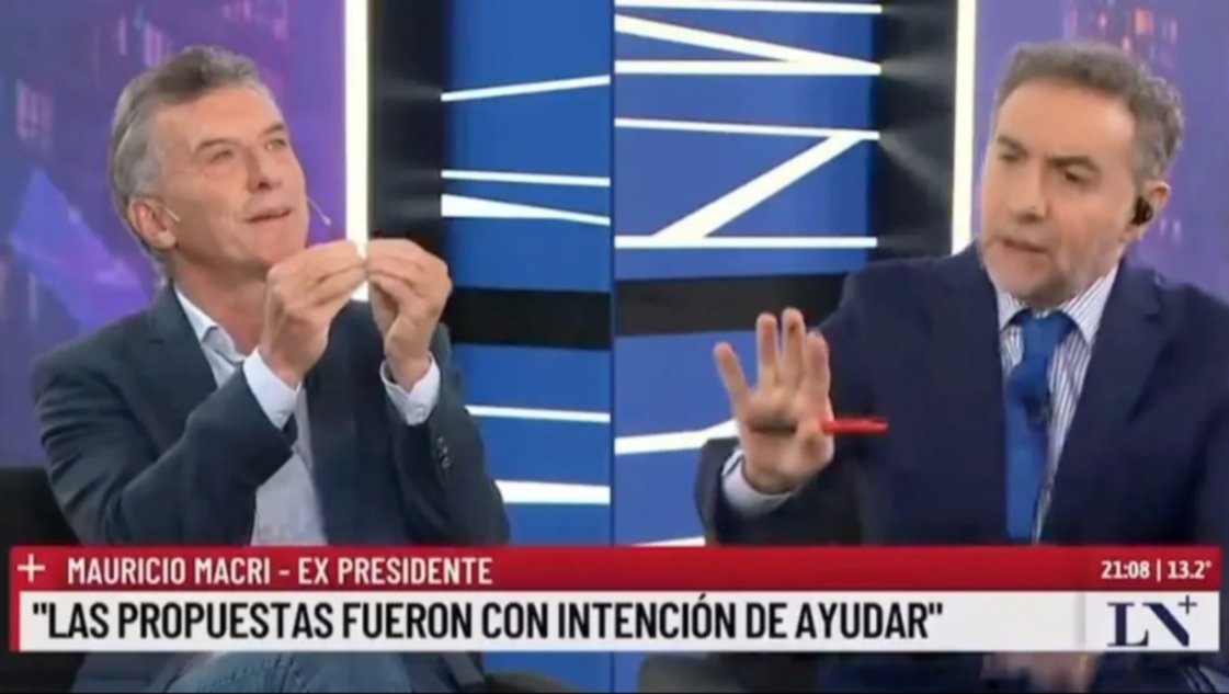 Inesperada pelea al aire entre Macri y Majul: el fuerte cruce que se viralizó en las redes sociales Inesperada pelea al aire entre Macri y Majul: el fuerte cruce que se viralizó en las redes sociales