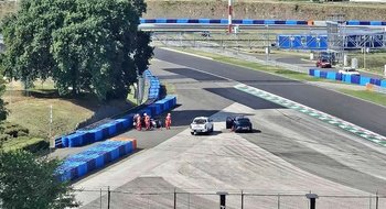 Colapinto sufrió un accidente en las pruebas de neumáticos de Alpine en Hungría