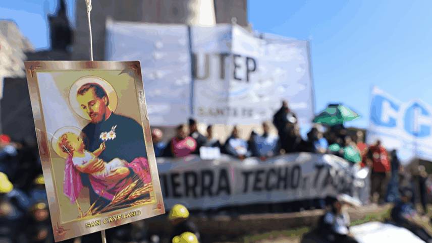 San Cayetano: misas, bendiciones y una marcha hacia Plaza de Mayo