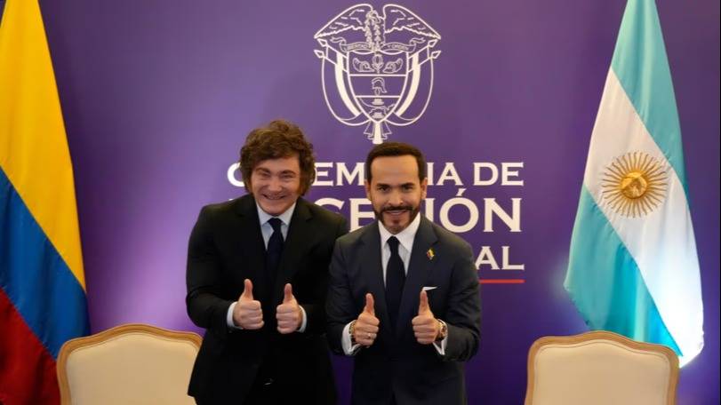 Milei se reunió en Colombia con Abelardo de la Espriella antes de su asunción presidencial