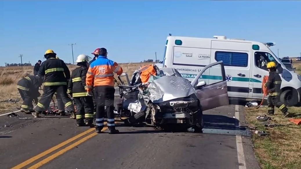 Murió un bahiense en un choque frontal sobre una ruta pampeana