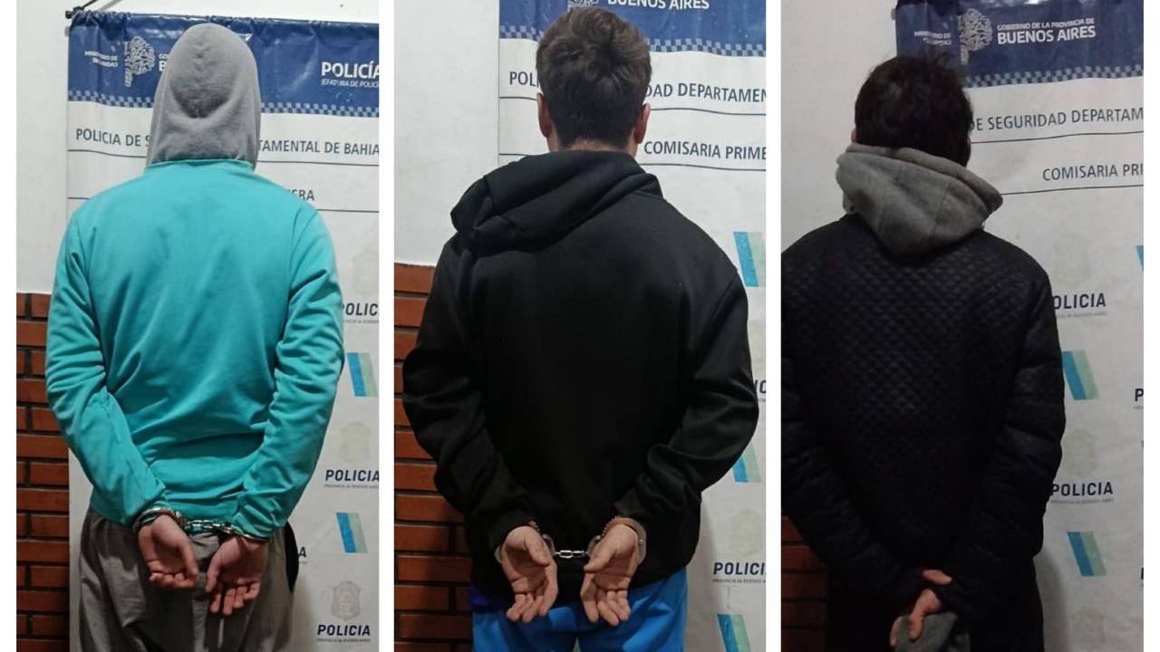 Tres jóvenes aprehendidos por herir de un disparo a un hombre en Villa Esperanza