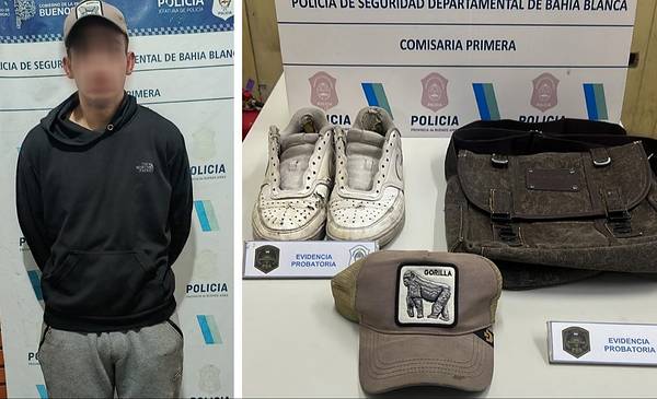 Capturan a un joven por distintos robos en el centro bahiense