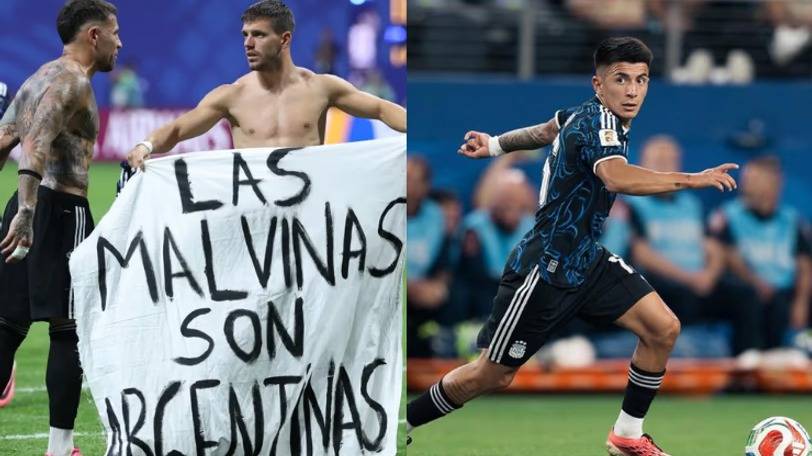 La historia detrás de la bandera de Malvinas ante Inglaterra: la confesión de Thiago Almada