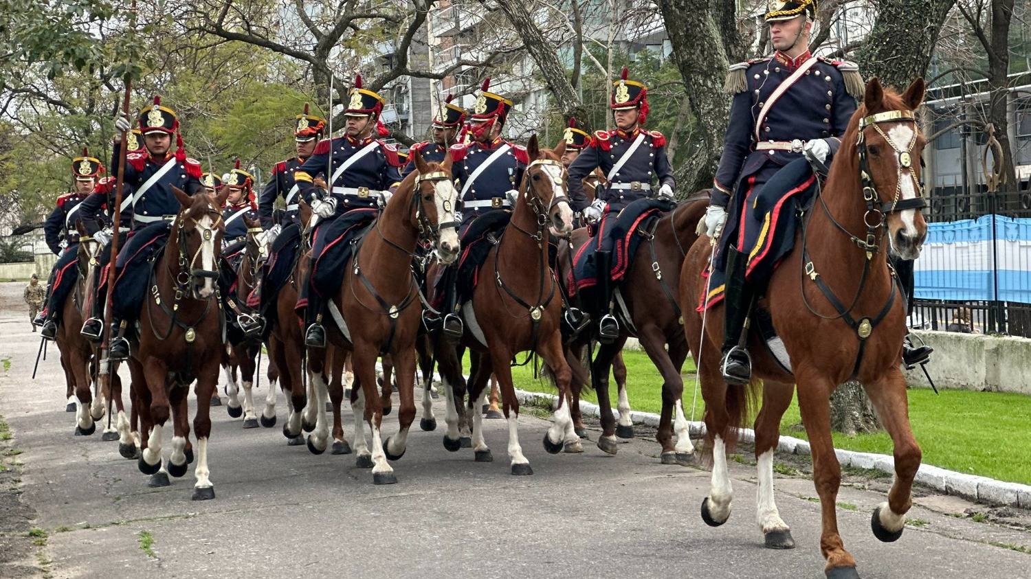 Así será la visita del Regimiento de Granaderos a Caballo "General San Martín"