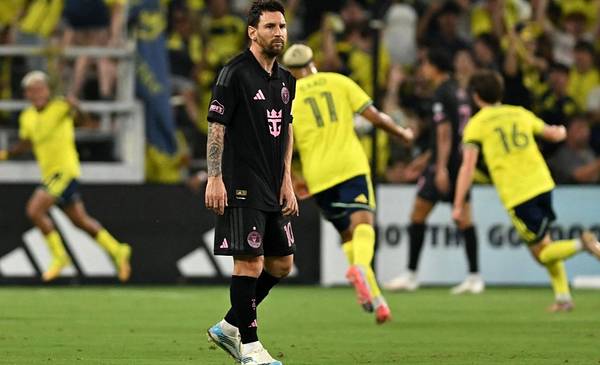 Con un penal errado por Messi, Inter Miami fue goleado por Nashville 4 a 1