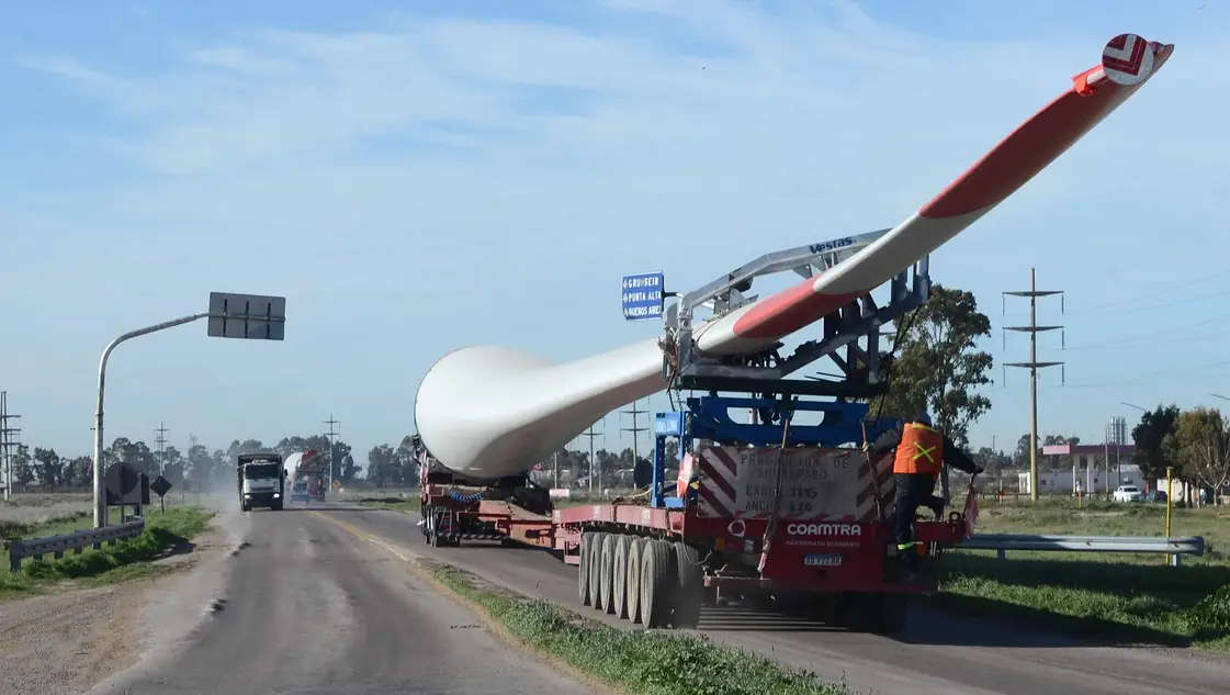 Se consolida el movimiento de componentes eólicos en el puerto de Bahía Blanca