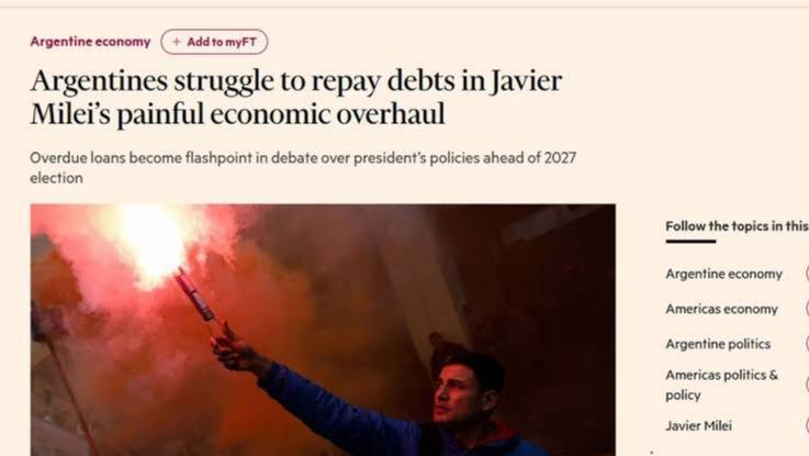 “Están luchando por pagar deudas”: Financial Times advirtió por la morosidad récord en Argentina