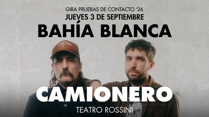 Camionero llega a Bahía Blanca con una noche de rock, energía y “Pruebas de Contacto”