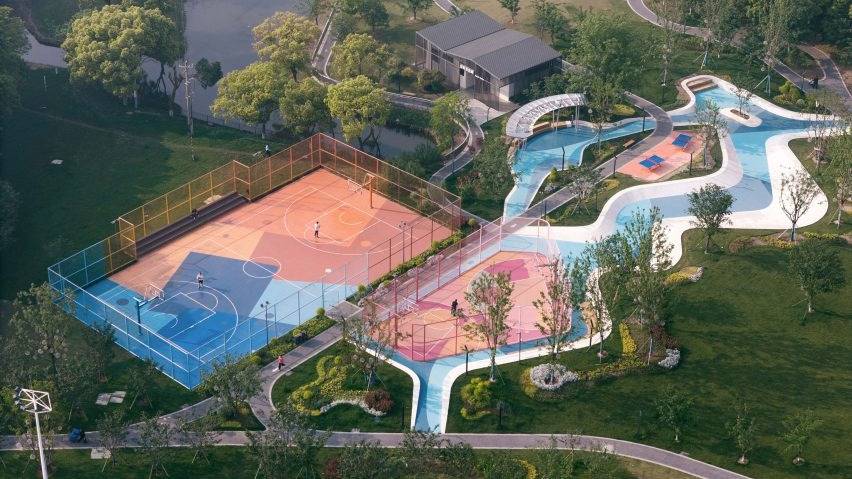 Canchas de básquet a puro color y diseño