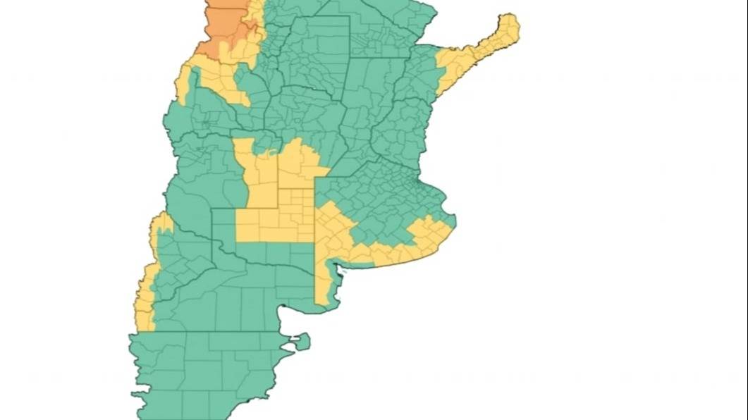 Alerta amarilla por lluvias para Cabildo y Corti