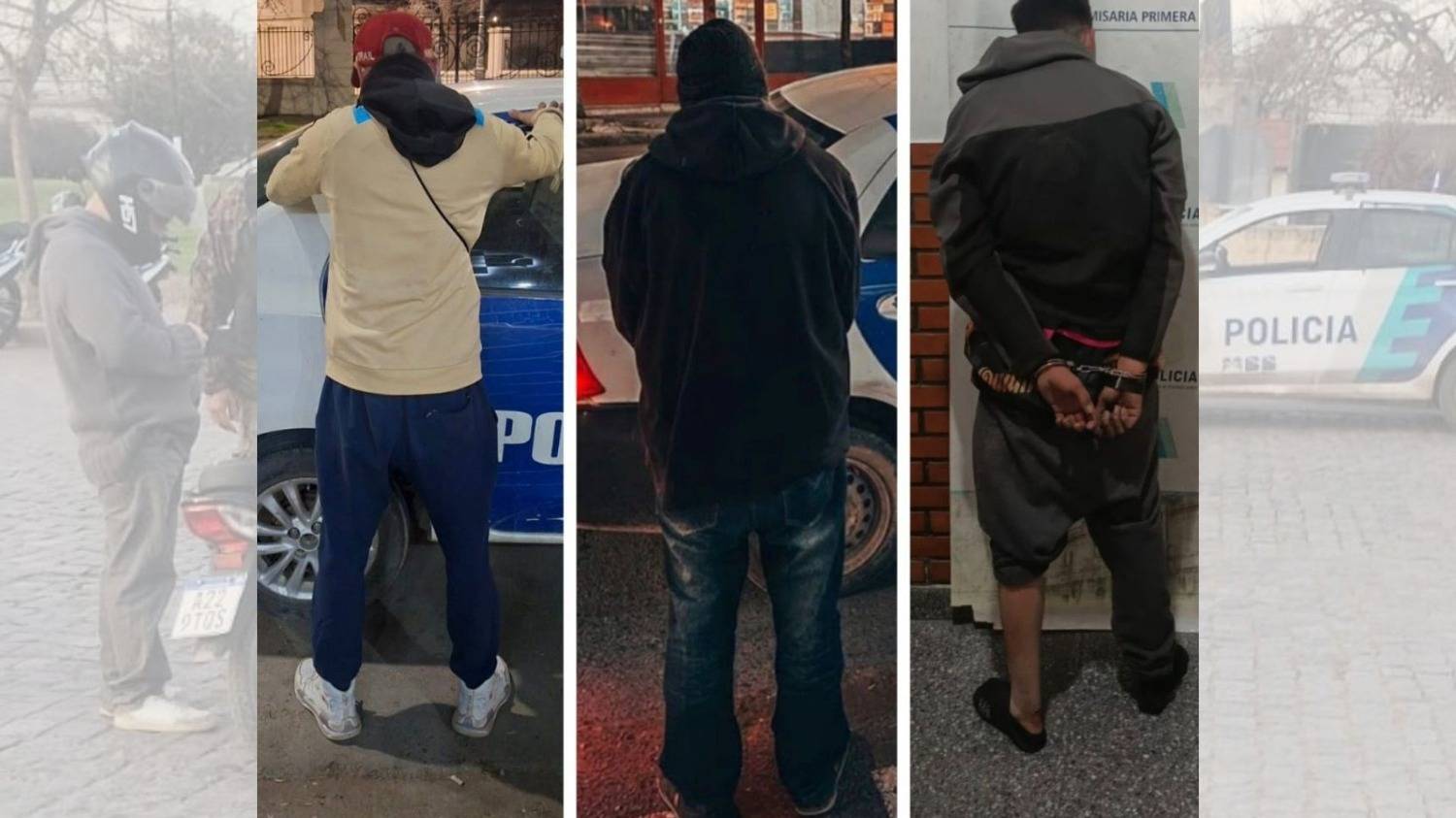 Detienen a tres delincuentes con pedido de captura en Villa Rosario Sur