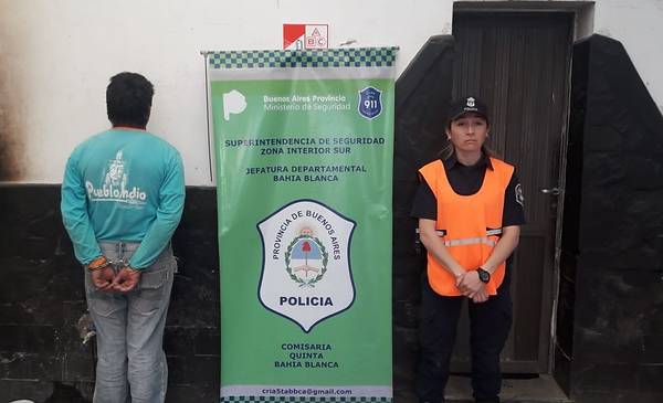 Arrestado por ingresar a la casa de su expareja con un cuchillo - La Nueva