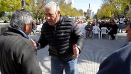 Agredieron a Luciano Martos durante una manifestación de los jubilados