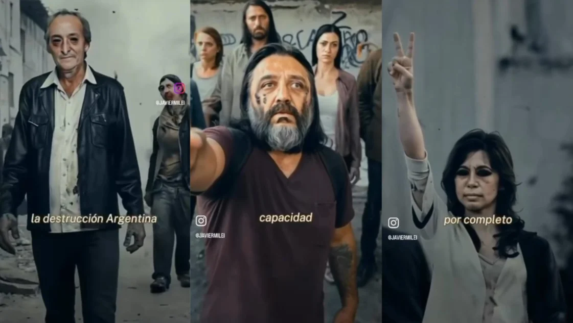 "El virus Ku-K 12″: Milei publicó un video que muestra a políticos kirchneristas como zombies "El virus Ku-K 12″: Milei publicó un video que muestra a políticos kirchneristas como zombies