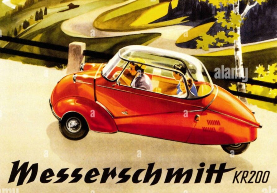 El Messerschmitt en Casa Silvani, un auto-artículo para el hogar