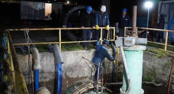 Obras en el acueducto principal: lentamente se empieza a normalizar el servicio 