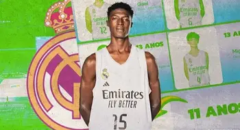 Real Madrid fichó a un "Mini" africano de 11 años y 2m00