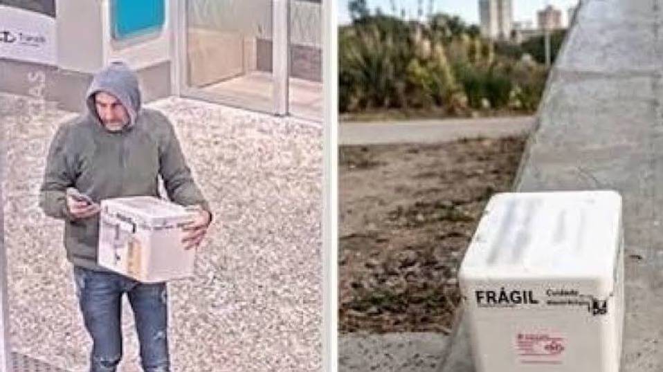 Dejó un riñón en una conservadora en Aeroparque y quedó detenido