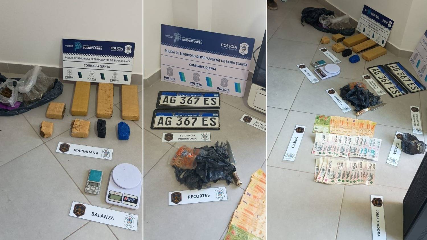 Secuestran más de 3 kilos de marihuana en panes en un departamento céntrico