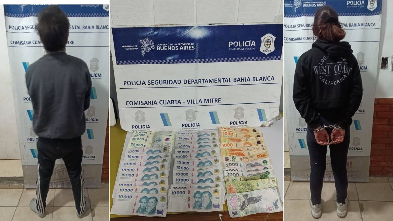 Atrapados luego de robar dos fernets y dinero de un comercio